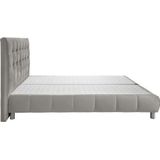 andas Boxspringbett "Salo XXL", in Samtoptik oder Struktur, 6 Breiten in Überlänge 220cm, 4 Härtegrade