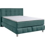 andas Boxspringbett "Salo XXL", in Samtoptik oder Struktur, 6 Breiten in Überlänge 220cm, 4 Härtegrade