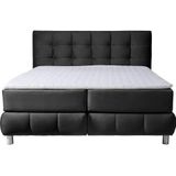andas Boxspringbett "Salo XXL", in Samtoptik oder Struktur, 6 Breiten in Überlänge 220cm, 4 Härtegrade