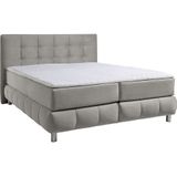andas Boxspringbett "Salo XXL", in Samtoptik oder Struktur, 6 Breiten in Überlänge 220cm, 4 Härtegrade