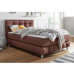andas Boxspringbett "Salo XXL", in Samtoptik oder Struktur, 6 Breiten in Überlänge 220cm, 4 Härtegrade