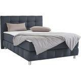 andas Boxspringbett "Salo XXL", in Samtoptik oder Struktur, 6 Breiten in Überlänge 220cm, 4 Härtegrade