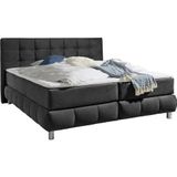 andas Boxspringbett "Salo XXL", in Samtoptik oder Struktur, 6 Breiten in Überlänge 220cm, 4 Härtegrade