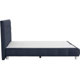 andas Boxspringbett "Salo XXL", in Samtoptik oder Struktur, 6 Breiten in Überlänge 220cm, 4 Härtegrade