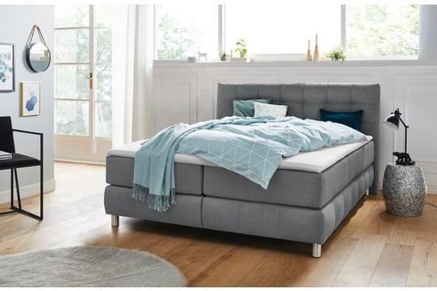 andas Boxspringbett "Salo XXL", in Samtoptik oder Struktur, 6 Breiten in Überlänge 220cm, 4 Härtegrade