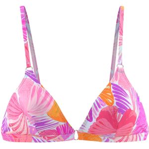 Look - Triangelbikini - Paars/oranje - Zonder Beugels - Verwijderbare Softcups