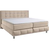 andas Boxspringbett "Salo XXL", in Samtoptik oder Struktur, 6 Breiten in Überlänge 220cm, 4 Härtegrade