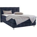 andas Boxspringbett »Salo XXL«, in Samtoptik oder Struktur, 6 Breiten in Überlänge 220cm, 4 Härtegrade