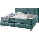 andas Boxspringbett "Salo XXL", in Samtoptik oder Struktur, 6 Breiten in Überlänge 220cm, 4 Härtegrade