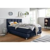 andas Boxspringbett "Salo XXL", in Samtoptik oder Struktur, 6 Breiten in Überlänge 220cm, 4 Härtegrade