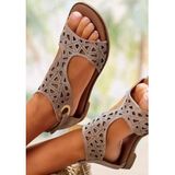 LASCANA Sandale »Sommerschuh«, Sandalette, Sommerschuh aus hochwertigem Leder mit Cut-Outs