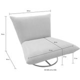 INOSIGN Drehsessel "Cremona", 360 drehbar mit Metallfuß