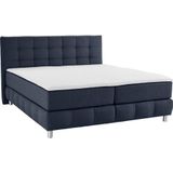 andas Boxspringbett "Salo XXL", in Samtoptik oder Struktur, 6 Breiten in Überlänge 220cm, 4 Härtegrade