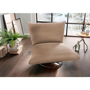 INOSIGN Draaibare fauteuil Cremona 360° draaibaar met metalen voet