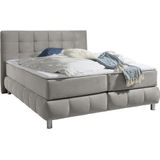 andas Boxspringbett "Salo XXL", in Samtoptik oder Struktur, 6 Breiten in Überlänge 220cm, 4 Härtegrade