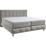 andas Boxspringbett "Salo XXL", in Samtoptik oder Struktur, 6 Breiten in Überlänge 220cm, 4 Härtegrade
