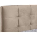 andas Boxspringbett "Salo XXL", in Samtoptik oder Struktur, 6 Breiten in Überlänge 220cm, 4 Härtegrade
