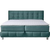 andas Boxspringbett "Salo XXL", in Samtoptik oder Struktur, 6 Breiten in Überlänge 220cm, 4 Härtegrade