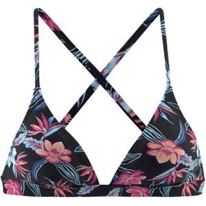 Look - Triangelbikini - Zwart Gedessineerd - Verwijderbare Softcups