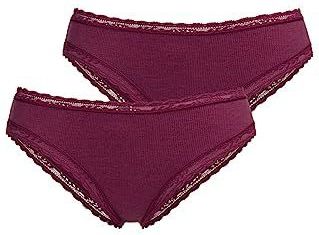 Slips - Bordeaux - Katoen - Kant
