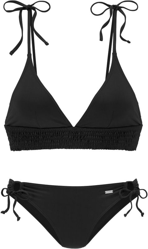 Buffalo Triangel-Bikini, mit gesmoktem Einsatz