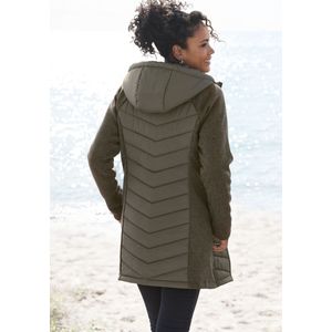 Vivance Steppjacke, mit Kapuze, mit Strickfleece-Ärmeln