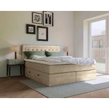 Leonique Boxspringbett "Julien", mit Taschenfederkernmatratze