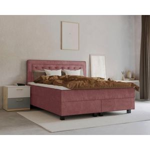 Leonique Boxspringbett »Jeanne«, inkl. Topper mit Taschen-Federkernmatratze