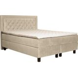Leonique Boxspringbett "Jeanne", inkl. Topper mit Taschen-Federkernmatratze
