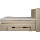 Places of Style Boxspringbett "Elegance", mit schöner Knopfheftung, in den Härtegraden H2 & H3, inkl. Schubladen