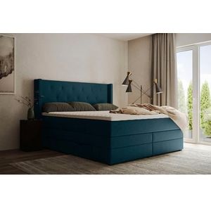 Places of Style Boxspringbett "Elegance", mit schöner Knopfheftung, in den Härtegraden H2 & H3, inkl. Schubladen