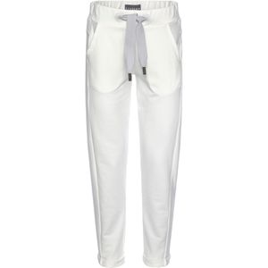 Sportbroek - Wit - Met Logoprint - Steekzakken - Trekkoord