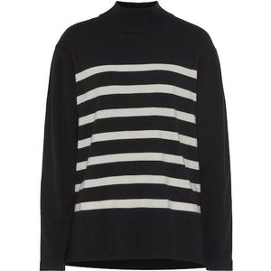 Lascana - Coltrui - Zwart/crème - Schipperskraag - Lange Mouwen