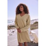 s.Oliver Sweatkleid, Langarmkleid aus Ripp-Qualität mit Teilungsnaht, Loungewear