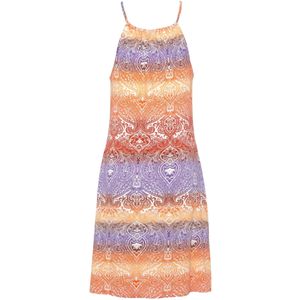 Lascana Jerseyjurk met alloverprint, kort strandjurk in batikstijl, zomerjurk