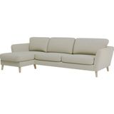 Home affaire Ecksofa "MARSEILLE (279/152cm),L-Form, Rec. rechts/links", Massivholzbeine aus Eiche, in verschieden Bezügen und Farbvarianten