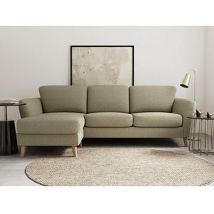 Home affaire Ecksofa »MARSEILLE (242/152cm),L-Form, Rec. rechts/links«, Massivholzbeine aus Eiche, in verschieden Bezügen und Farbvarianten