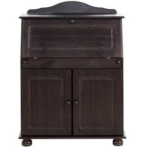 Home affaire Secretaire Mette, bureau in landhuisstijl, gemaakt van massief hout, breedte 82 cm