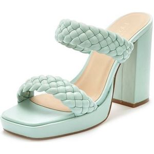LASCANA Pantolette, Mule, Sandale, offener Schuh, raffinierte Riemchen im Flecht-Design
