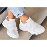 Lascana Sneakers Vrijetijdsschoen, lage schoen met klittenband superlicht VEGAN