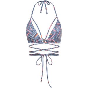Look - Gedessineerd - Triangelbikini - Blauw gedessineerd - Recycling-polyamide