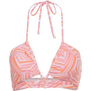 Look - Gedessineerd - Bandeau Bikini - Roze - Recycling-Polyamide