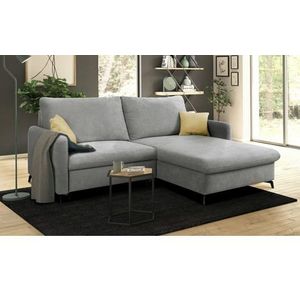 INOSIGN Ecksofa "Leilani", Recamiere beidseitig montierbar, mit Bettfunktion und Bettkasten