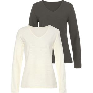 LASCANA Shirt  crème / kaki