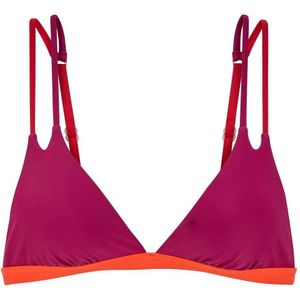s.Oliver RED LABEL - Triangel-bikinitop - Berry/Oranje - Met Dubbele Schouderbanden