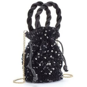 Vivance Schoudertas Minibag Buideltas, feesttas met glitter, schoudertas, minibag, VEGAN