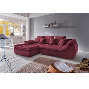 INOSIGN Ecksofa »Imola L-Form«, wahlweise mit Bettfunktion