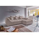 INOSIGN Ecksofa "Imola elegant und bequem, aktuelle Steppung im Sitz, L-Form", wahlweise mit Bettfunktion