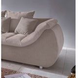 INOSIGN Ecksofa "Imola elegant und bequem, aktuelle Steppung im Sitz, L-Form", wahlweise mit Bettfunktion