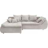 INOSIGN Ecksofa "Imola elegant und bequem, aktuelle Steppung im Sitz, L-Form", wahlweise mit Bettfunktion